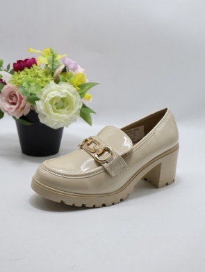 Półbuty damskie na obcasie (36-41) 5022 BEIGE