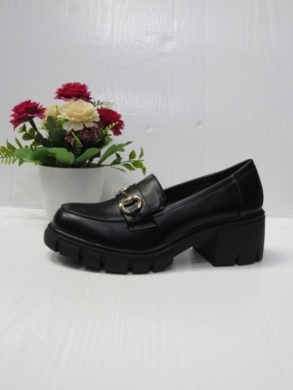 Mokasyny damskie na koturnie (36-41) 68218 BLACK
