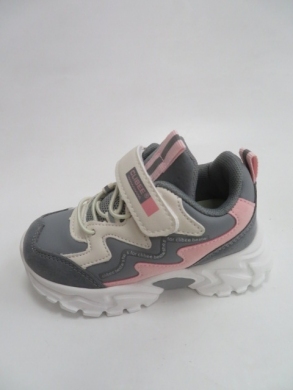 Buty sportowe Dziewczęce (26-31) E67 GREY/PINK