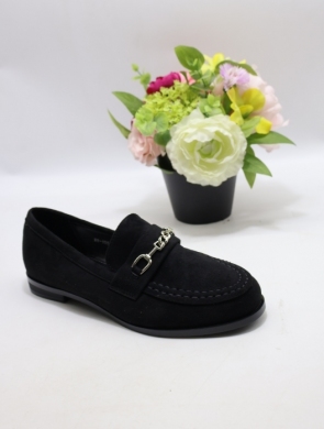 Mokasyny damskie na płaskim (36-41) H8-1053 BLACK