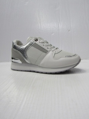 Buty sportowe damskie na płaskim (36-41) 0-119 WHITE/SILVER