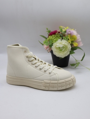 Trampki damskie na płaskim (36-40) JH-33 BEIGE