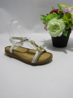 Sandały damskie na płaskim (36-41) LX2561 WHITE