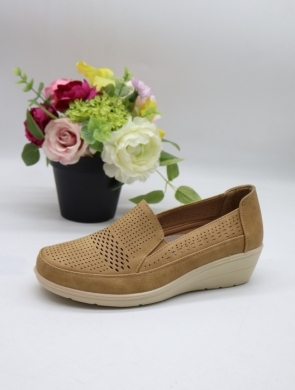 Półbuty damskie na koturnie (36-41) VR238 CAMEL