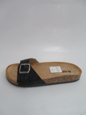 Klapki damskie na płaskim (36-41) 44502 BLACK
