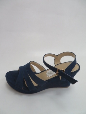 Sandały damskie na koturnie (36-41) B26 NAVY