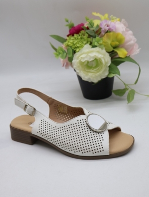 Sandały damskie na obcasie (36-41) 6883 WHITE