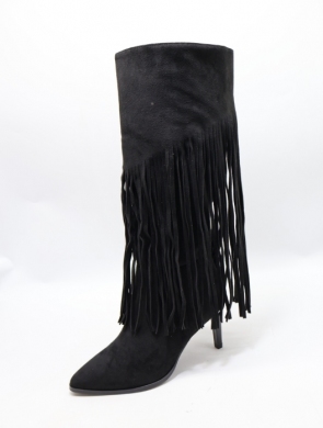 Kozaki damskie na szpilce (36-41) CHC-520 BLACK