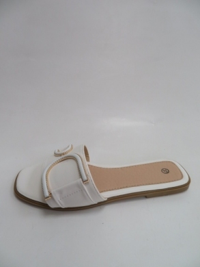 Klapki damskie na płaskim (36-41) CK220 WHITE