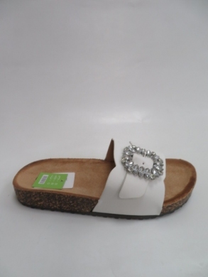 Klapki damskie na płaskim (36-41) 8075 WHITE