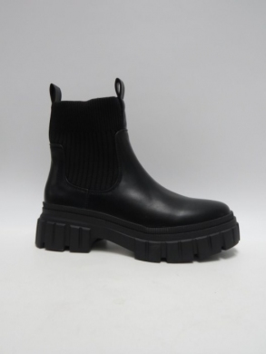 Botki damskie ocieplane na płaskim (36-41) 788-5 BLACK