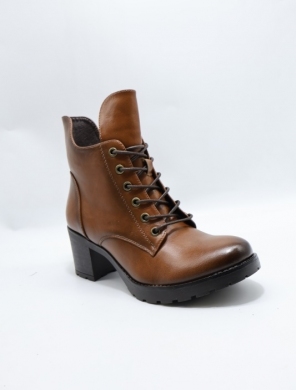 Botki damskie ocieplane na obcasie (36-41) YCC-128 CAMEL