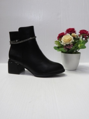 Botki damskie ocieplane na obcasie (36-41) X3702 BLACK