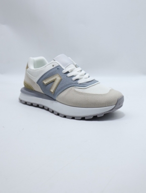 Buty sportowe damskie na płaskim (36-41) 0-1775 WH/BLUE