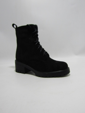 Botki damskie ocieplane na obcasie (36-41) 8632 BLACK