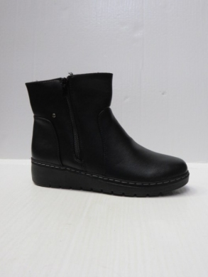 Botki damskie ocieplane na płaskim (36-41) 5827-1 BLACK