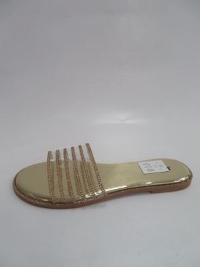 Klapki damskie na płaskim (36-41) 67020 GOLD