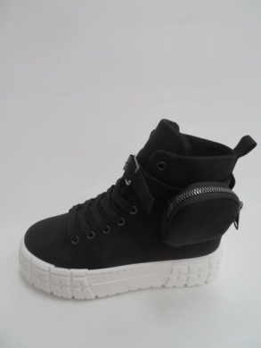 Sneakersy damskie wysokie (36-41) BO-102 BLACK