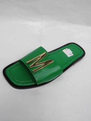 Klapki damskie na płaskim (36-41) HM5007 GREEN