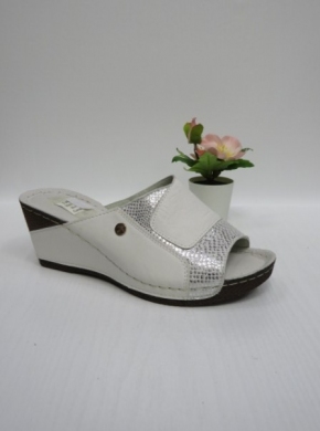 Klapki damskie na koturnie (36-41) 0097 WHITE