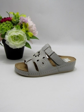 Klapki damskie na płaskim (36-41) KH1106 LGREY