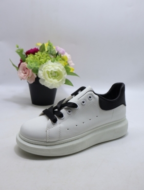 Buty sportowe damskie na płaskim (36-41) J565 WH/BL