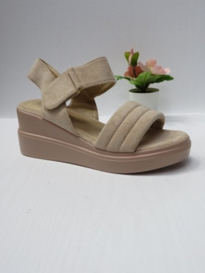 Sandały damskie na koturnie (36-41) B-9064 BEIGE