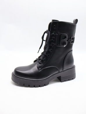 Botki damskie ocieplane na obcasie (36-41) 7028-1