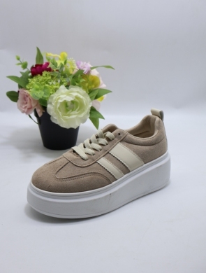 Buty sportowe damskie na płaskim (36-41) 9156 KHAKI