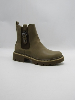Botki damskie na płaskim (36-41) F6673 KHAKI