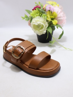 Sandały damskie na płaskim (36-41) 5299 CAMEL