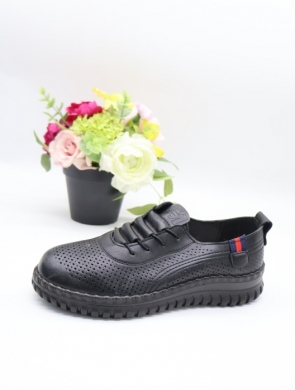 Półbuty damskie na płaskim (36-41) BK-616 BLACK
