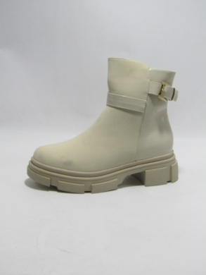 Botki damskie ocieplane na płaskim (36-41) F-29 BEIGE