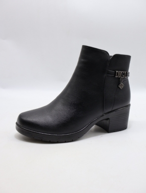 Botki damskie ocieplane na obcasie (36-42) D7117-21
