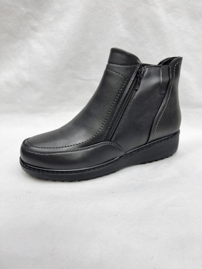 Botki damskie ocieplane na płaskim (36-42) 8140-2 GREY