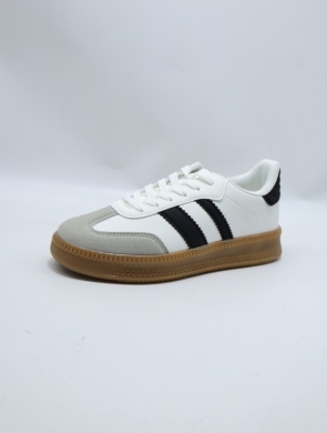 Buty sportowe damskie na płaskim (36-41) D50-3 WH/BLACK