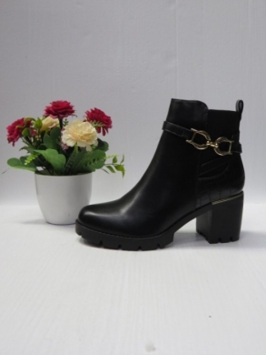 Botki damskie ocieplane na obcasie (36-41) 888-73 BLACK