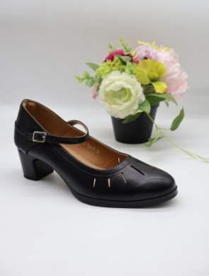 Czółenki damskie na obcasie (36-41) YCC-115 BLACK