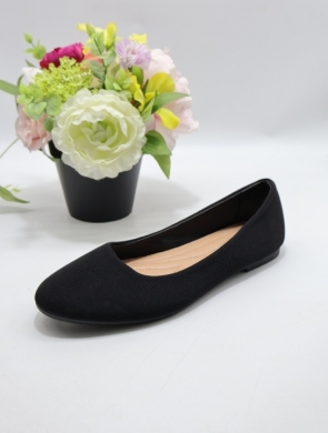 Baleriny damskie (39-42) 3001-3 BLACK