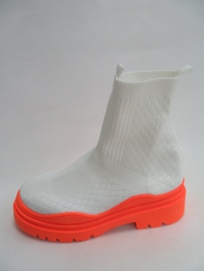 Botki damskie jesienne na koturnie (36-41) 88-36 ORANGE