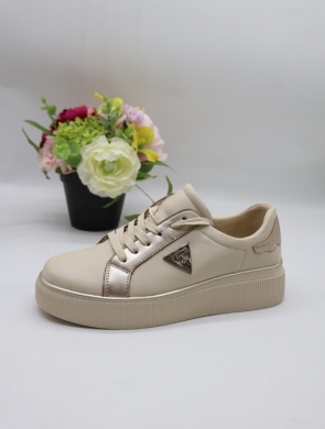 Buty sportowe damskie na płaskim (36-41) 6757 BEIGE