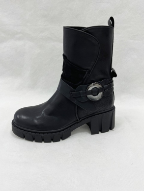 Botki damskie ocieplane na obcasie (36-41) M621 BLACK