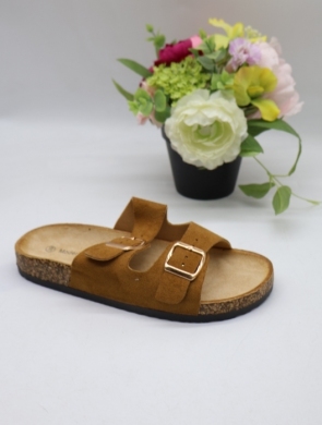 Klapki damskie na płaskim (36-41) 2410-8 CAMEL