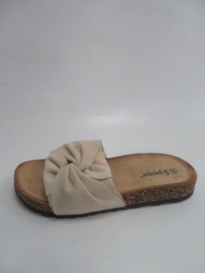 Klapki damskie na płaskim (36-41) CK218 BEIGE