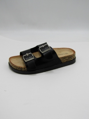 Klapki damskie na płaskim (36-41) SM312 BLACK