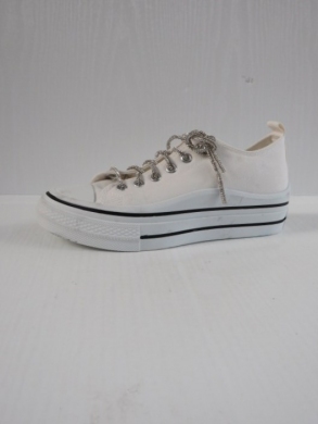 Trampki damskie na koturnie (36-41) BB118 WHITE