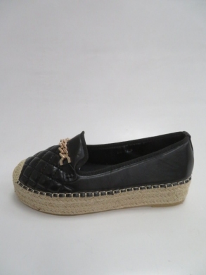 Mokasyny Damskie na koturnie (36-41) 186 BLACK