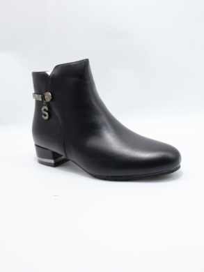 Botki damskie ocieplane na obcasie (36-41) DX2313 BLACK