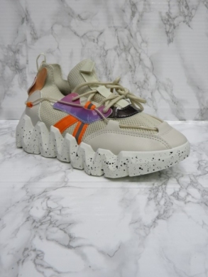 Buty sportowe damskie na płaskim (36-41) Q35 BEIGE