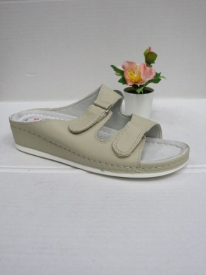 Klapki damskie na koturnie (36-42) 0017 BEIGE